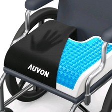 AUVON Gel Wheelchair Seat Cushion Relieve Sciatica Back Coccyx Pressure Sore ...