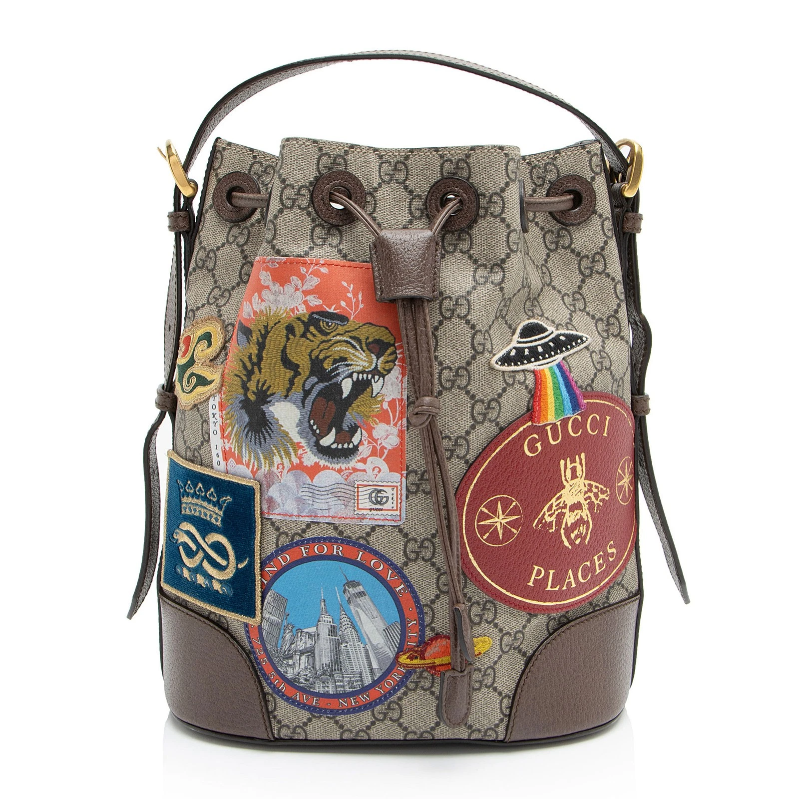 Zaino Gucci GG Supreme Courrier con coulisse