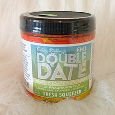 Country Bathhouse Double Date 2-in-1 Fresh Squeezed Whipped Soap Shave Cream 8oz