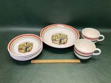 HiMARK Buona San Remo Italy ~ 12" Serving Bowl, 4 Individual Pasta Bowls, 2 Mugs