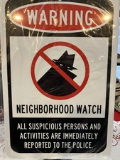 neighborhood watch sign products for sale | eBay
