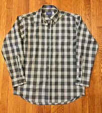 Pendleton Sir Pendleton Long Sleeve Plaid Check Shirt Fine Worsted Wool Men s L