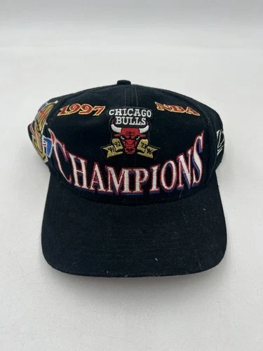 Vintage 1997 Chicago Bulls NBA Champions Hat – Logo Athletic