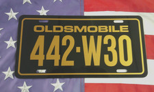 Gold Oldsmobile 442 W30 License Plate Tag Olds W-30 68 1969 1970 1971 1972 1973 Gold Oldsmobile 442 W30 License Plate Tag Olds W-30 68 1969 1970 1971 1972 1973
