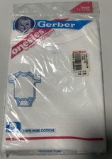 Unopened Vintage 90s Gerber Onesie Baby 100 Cotton 1 Count Small 13-18 Lbs
