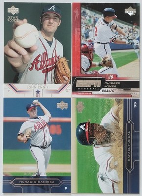 4 Card Lot-Atlanta Braves Upper Deck   Cards (Ennis RC, Jones, Ramirez, Furcal)