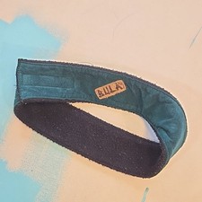 VTG BULA Headband Green Fleece Hook Loop OSFA Ski Snowboard Made in USA 1980s