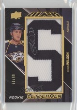 2009-10 Upper Deck UD Black Rookie Lettermen 51/99 Colin Wilson #83 1pc9