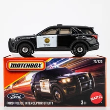 2025 Matchbox Power Grabs #75 Ford Police Interceptor Utility | SAN DIEGO | FSB