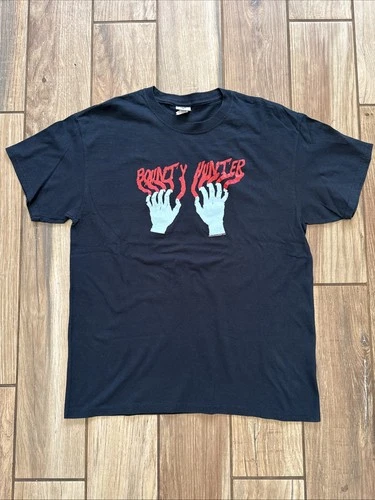 Rare Vintage 90s Bounty Hunter Trapped Graphic T-shirt Stree 1990s vintage concert t-shirt, vintage, single stitch, B+ condition
