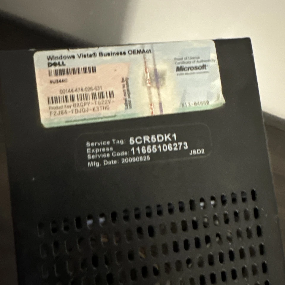 Computadora de escritorio Dell Vostro 220s Intel Core 2 Duo E7400 2 GB de RAM sin disco duro Foto 2 de 4