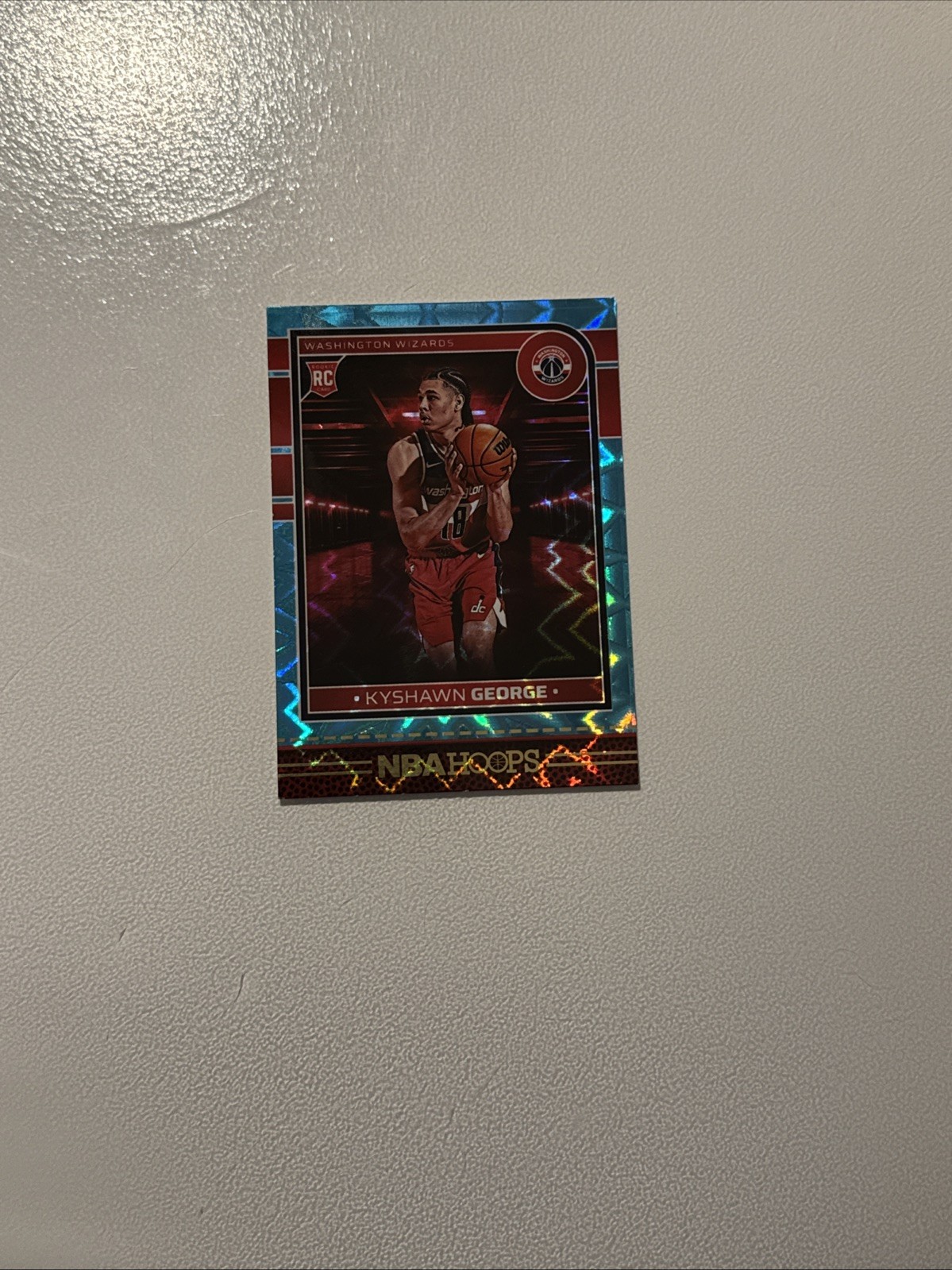 2024-25 Panini Nba Hoops - Rookies Kyshawn George #254 Teal Explosion (RC)
