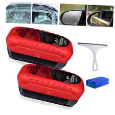 2PCS Automotive Oil Film Cleaning Brush, Glass Cleaning Board, Oil Film