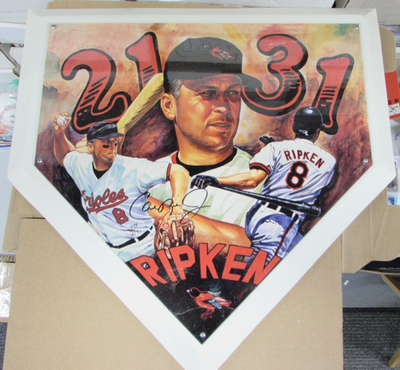 Cal Ripken Jr Autograph Full Size 2131 Home Plate Limited Edition