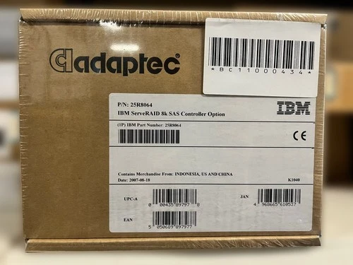 IBM ServeRAID 8k SAS 3Gb PCIe controller - 25R8064 - NEW - Budget Computers