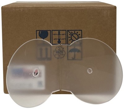 USDISC Clamshell Cases Economy, Single 1 Disc (Clear) Lot