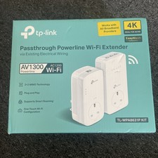 TP-LINK GIGABIT POWERLINE AND WIFI KIT AV1300 AC1200 : TL-WPA8631P KIT : UNUSED