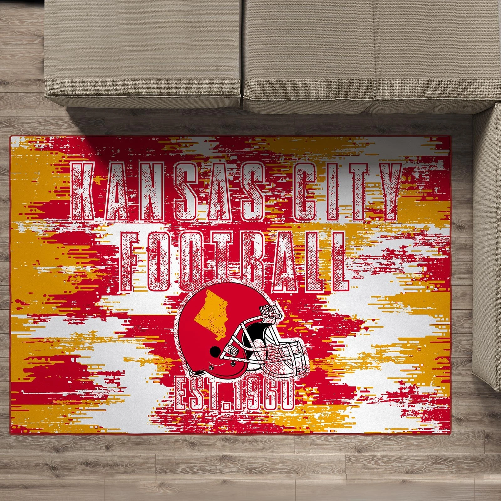 New Kansas Football Rug