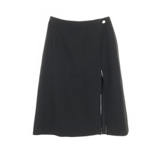 CHANEL skirt 34 jupe P71822V63363 silk Black Used Women