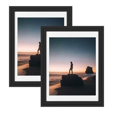 Golden State Art 18x24 Picture Frame w/ Mat For 16x20 Photo - Set Of 2