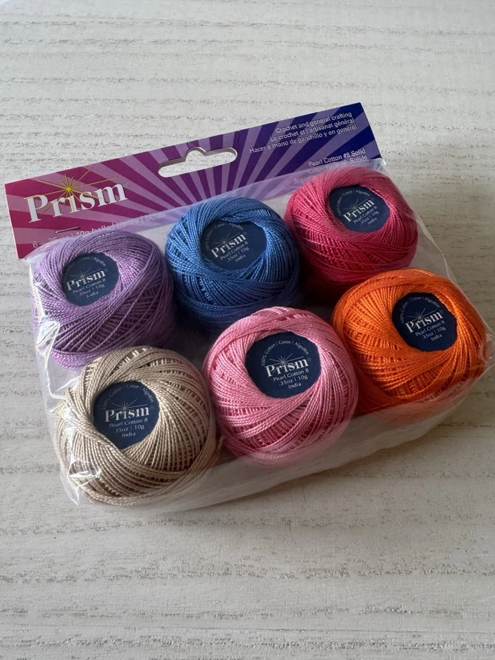 DMC Prism Pearl Cotton Thread~Size 8~Solid Colors for Crochet/Crafting 6/pkg - Image 2 of 4
