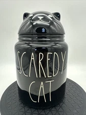 Rae Dunn "Scaredy Cat"  Canister EUC