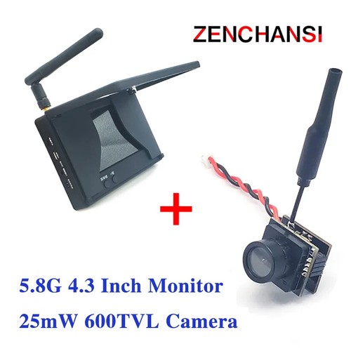 5.8G 25mw Transmisor FPV 600TVL HD Micro CMOS Cámara y Receptor FPV Video UVC - Imagen 24 de 25