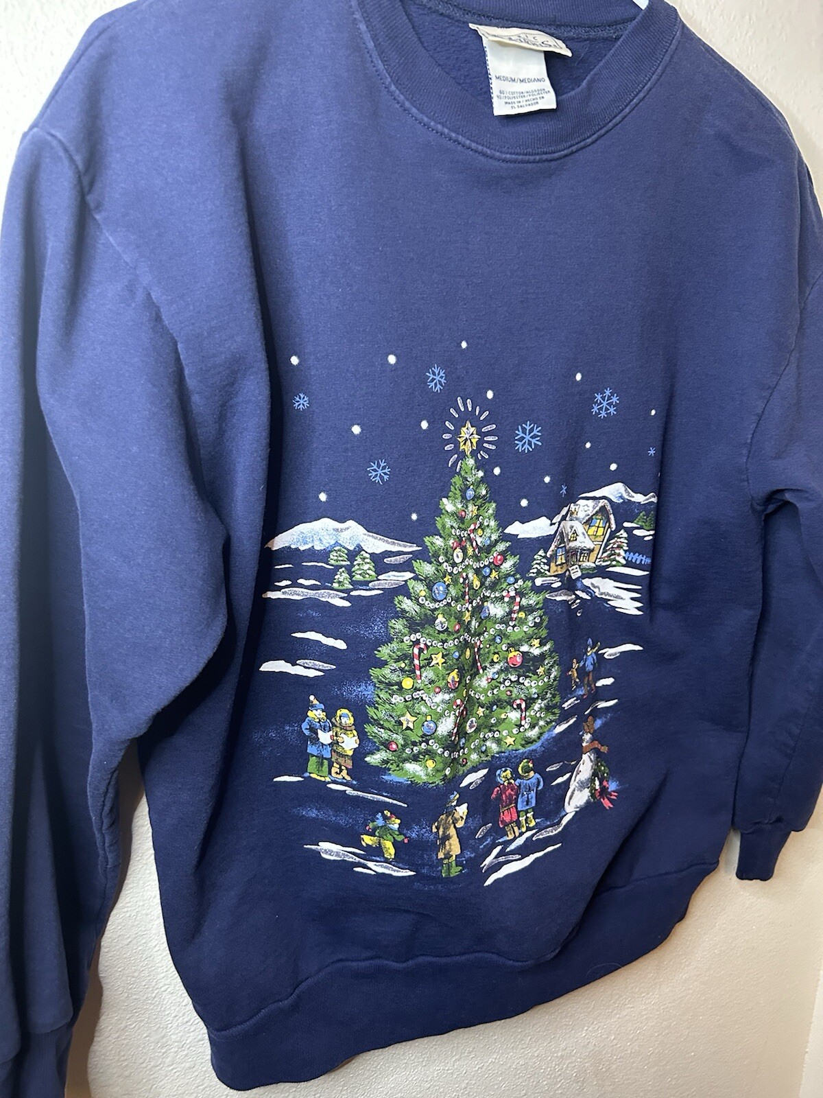 Vintage Basic Editions Christmas Tree Sweater Car… - image 5