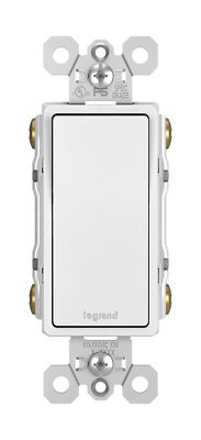 P&S Legrand Radiant 15 Amp 4-Way Rocker Wall Light Switch, White (TM874WCC6)