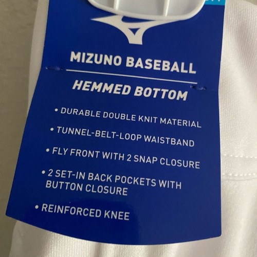 NWT Mizuno Youth Boy Premier Select Pro Baseball White Pant G2 Medium - Picture 6 of 7
