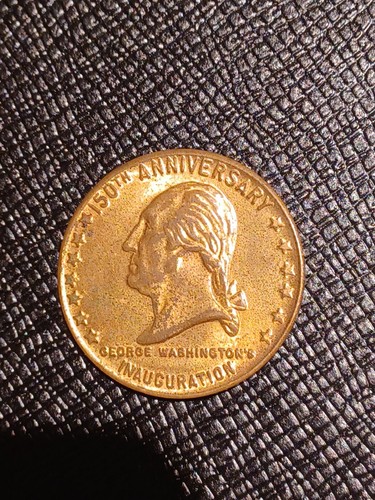 1939 NY World's Fair Medal 150th George Washington Inauguration Anniversary - Picture 6 of 6