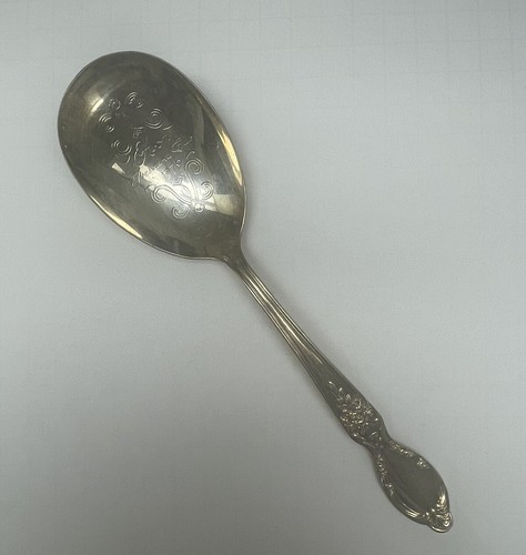 Cucchiaio da portata 9" Avon 1979 in rilievo President’s Club International placcato argento - Foto 1 di 6