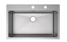 ELKAY ECTSRS33229TBGFR2 Crosstown 33 in. Drop-In/Under-mount Single Steel Sink