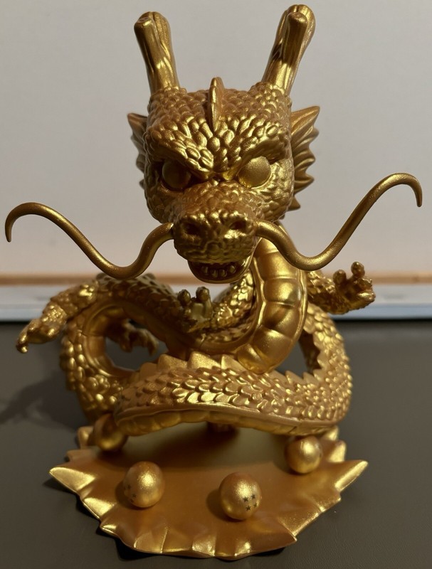 Funko Pop! Dragonball Z: Gold Shenron 265 6” Hot Topic Exclusive Figure Statue