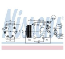 NISSENS Kompressor Klimaanlage 89035 für SCANIA Klimakompressor Kompresor LKW 4