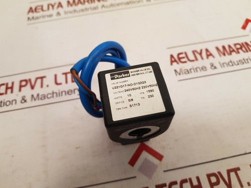 Parker U221G17-NO-D100Q3 Solenoid Valve Coil 220V-240V 50/60 hz - Picture 6 of 7