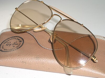1970's 58MM VINTAGE B&L RAY-BAN BROWN CHANGEABLES OUTDOORSMAN