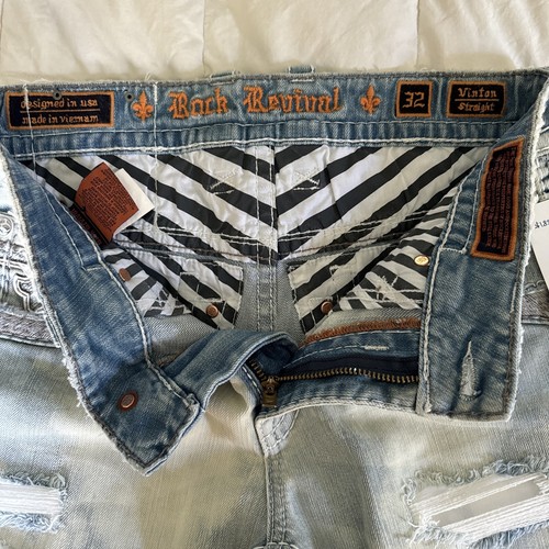 Rock Revival Vinton Straight Herrenjeans 32 Taille - Bild 7 von 10