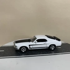 Racing Champions 1969 Ford Mustang Mach 1 Boss White & Black Two-Tone 1:64 NM
