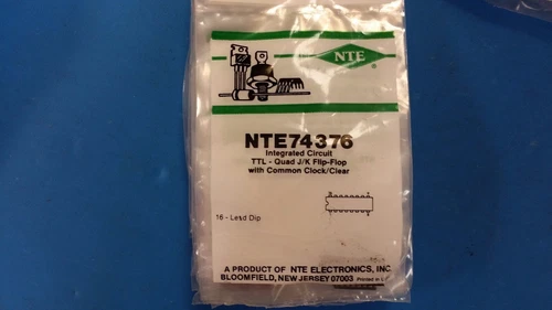 COMMON PROJECTS NTE74376 TTL Quad J K Flip Flop con orologio comune trasparente