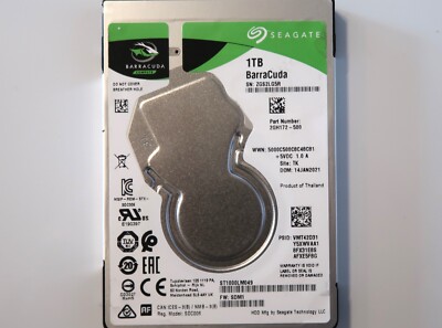 Seagate ST1000LM049 2GH172-500 SDM1 TK (ZGS) 2.5'' 1000gb Sata Thailand JAN.2021