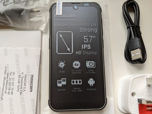 Maxcom MS 572 Smart and Strong 3/32GB Rugged Smartphone Dual SIM NANO IP68 - Afbeelding 3 van 14