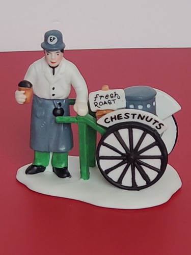 Department 56 Dickens' A Christmas Village, Carols Violet & Chestnut Vendor 3pcs - Picture 2 of 7