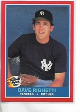 1987 Fleer Revco Baseball's Hottest Stars Dave Righetti Card