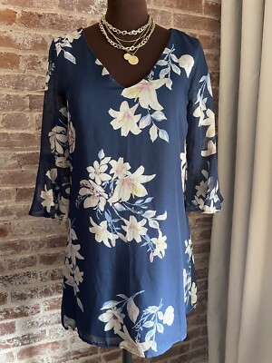 blue rain floral dress The Lily Dress in Provencal Blue Floral 18 / Provencal Blue Floral main image 1