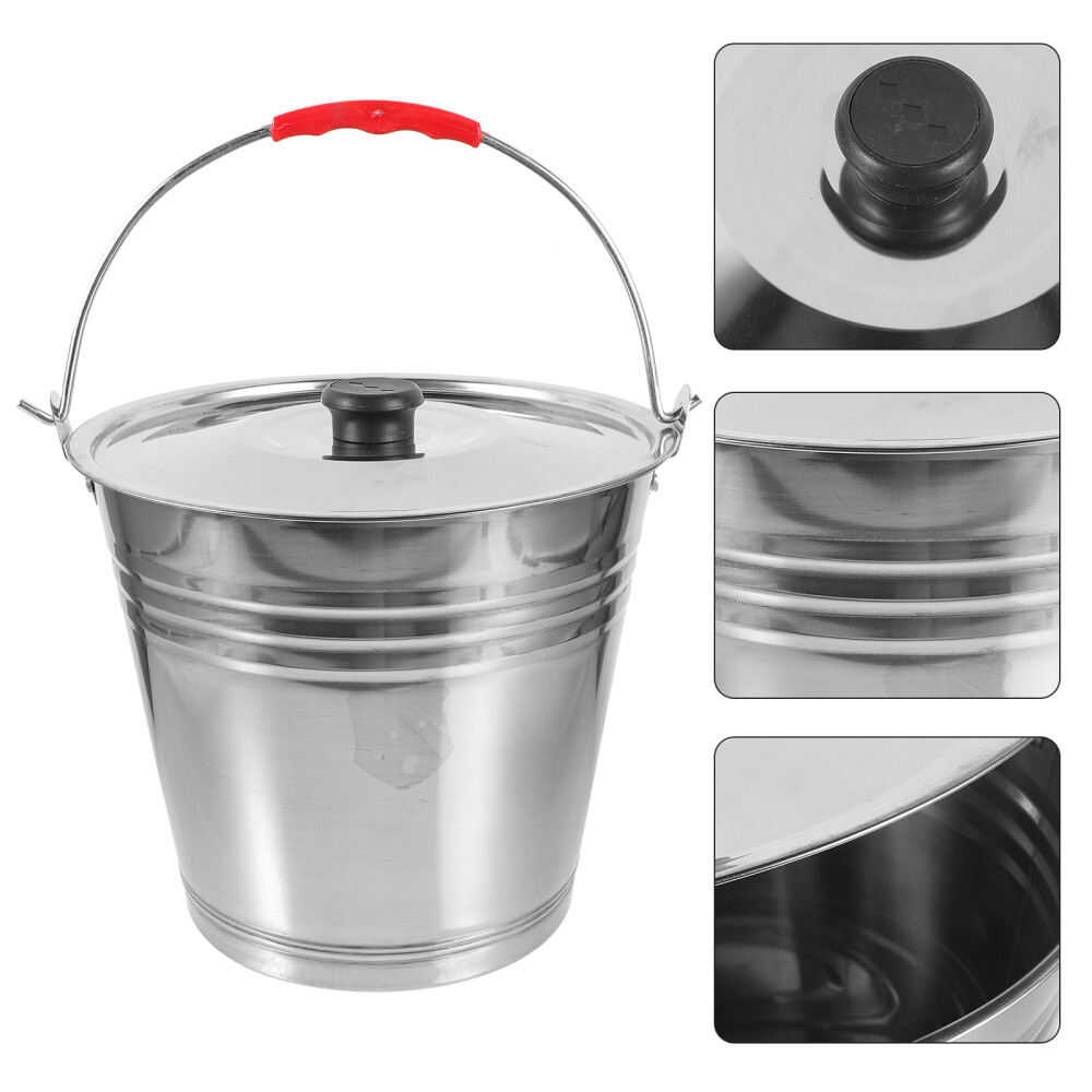 Collapsible Bucket Portable Trash Can Food Containers with Lids