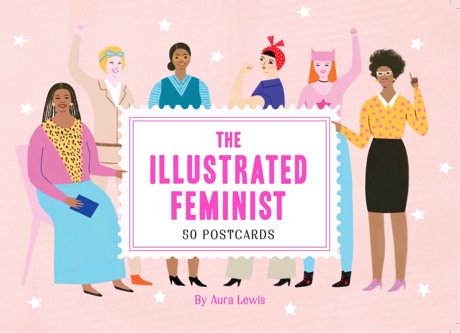 Thumbnail - The Illustrated Feminist (postcard Book) | 50 Postcards | Aura Lewis |