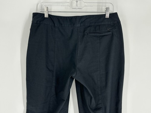 Nike Golf Black Wide Leg Cropped Chino Pants Women's Size 10/Medium - Picture 6 of 10