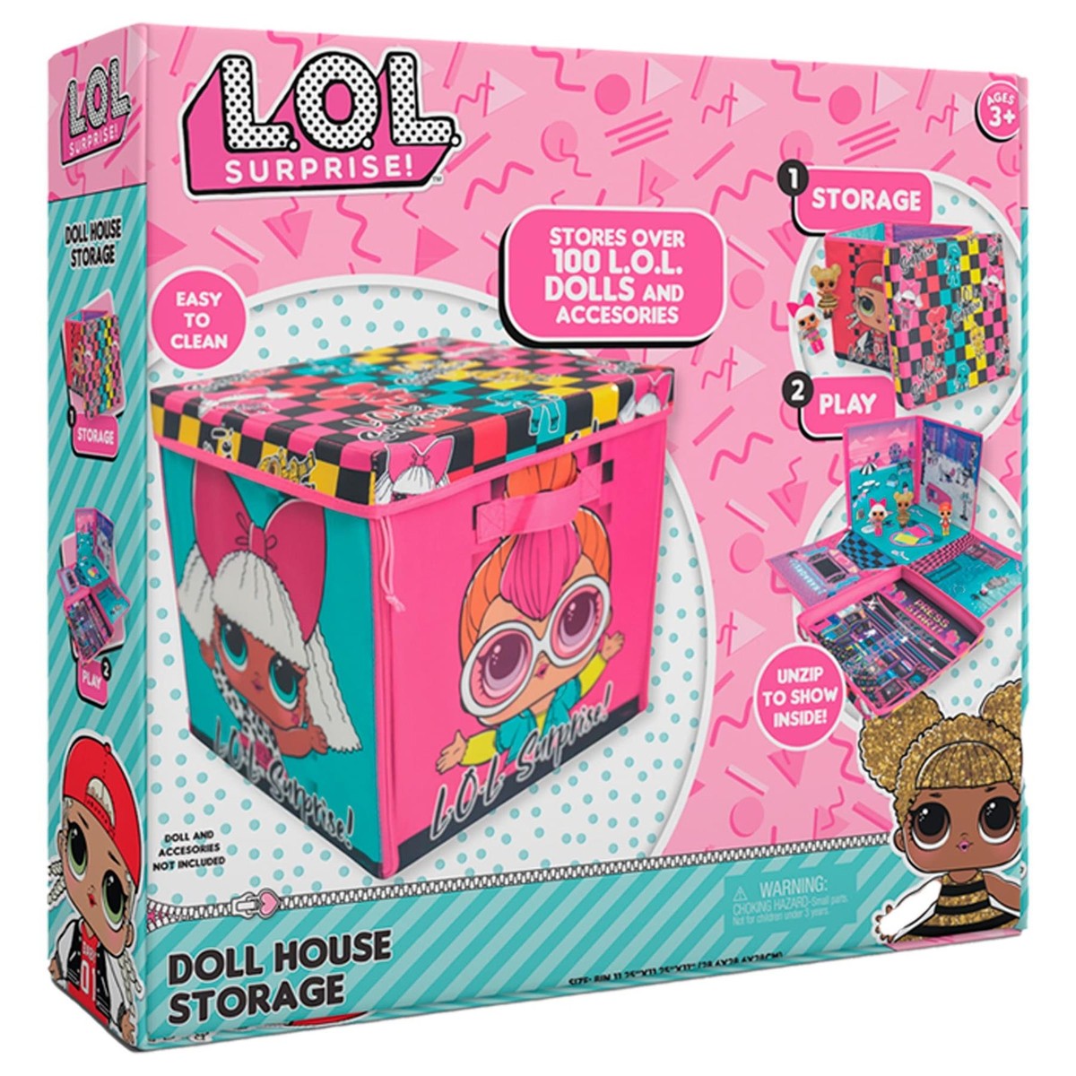 Surprise! Children's Fun Dolls House Storage Box and Playmat Activity