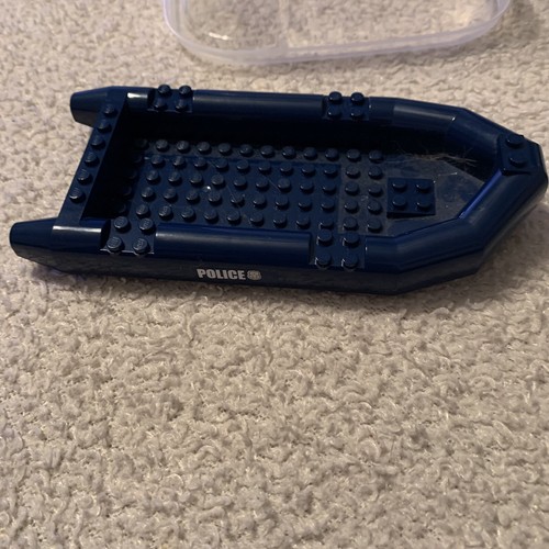 Lego Police Raft LEGO Dark Blue Rubber Raft Police Minifig Boat | eBay